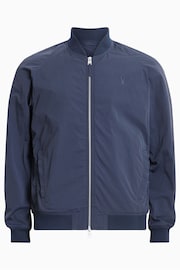 AllSaints Blue Waylan Bomber Jacket - Image 6 of 6