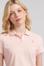 U.S. Polo Assn. Womens Regular Fit Pique Polo Shirt - Image 3 of 7