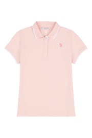 U.S. Polo Assn. Womens Regular Fit Pique Polo Shirt - Image 6 of 7