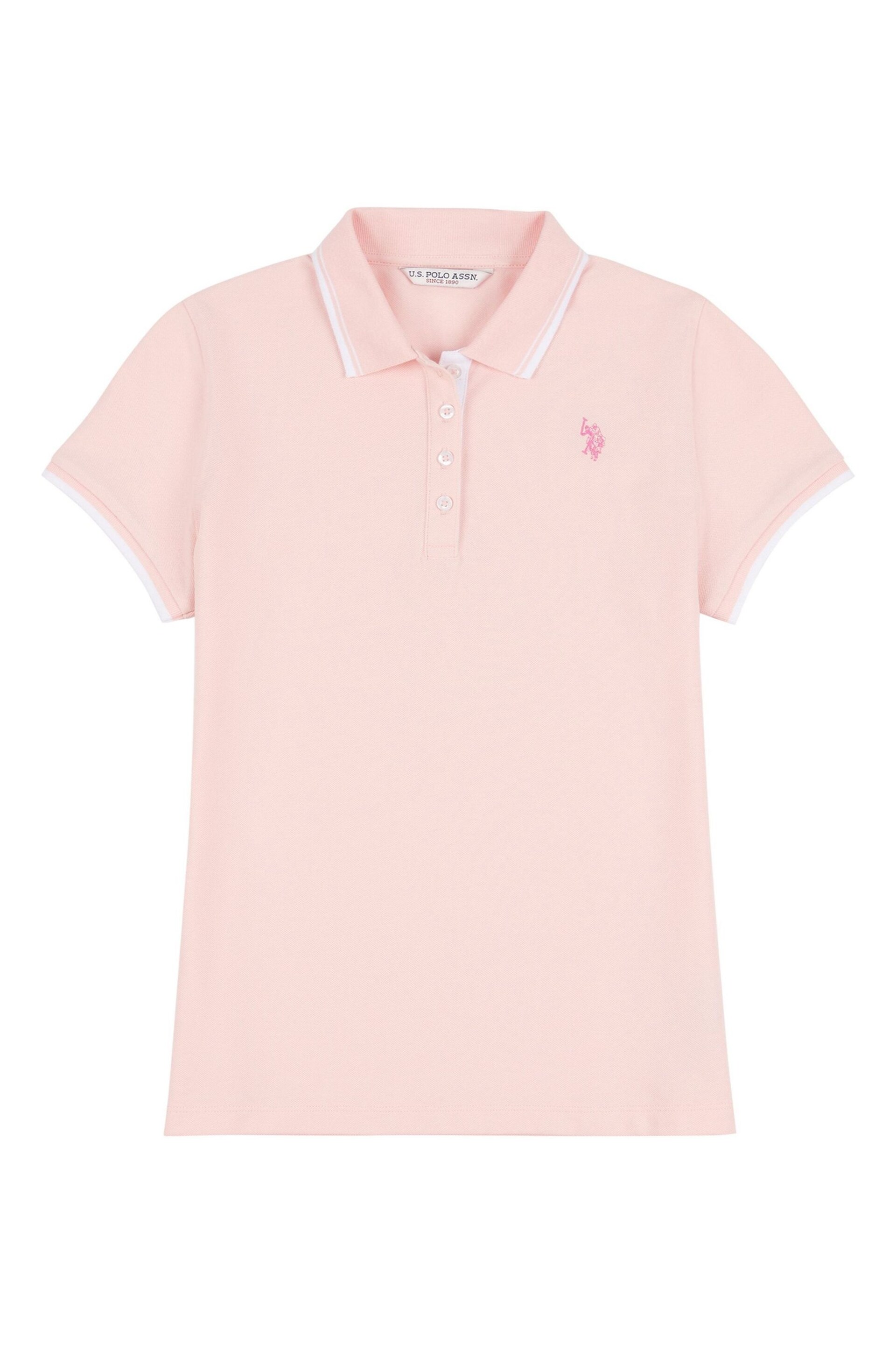 U.S. Polo Assn. Womens Regular Fit Pique Polo Shirt - Image 6 of 7