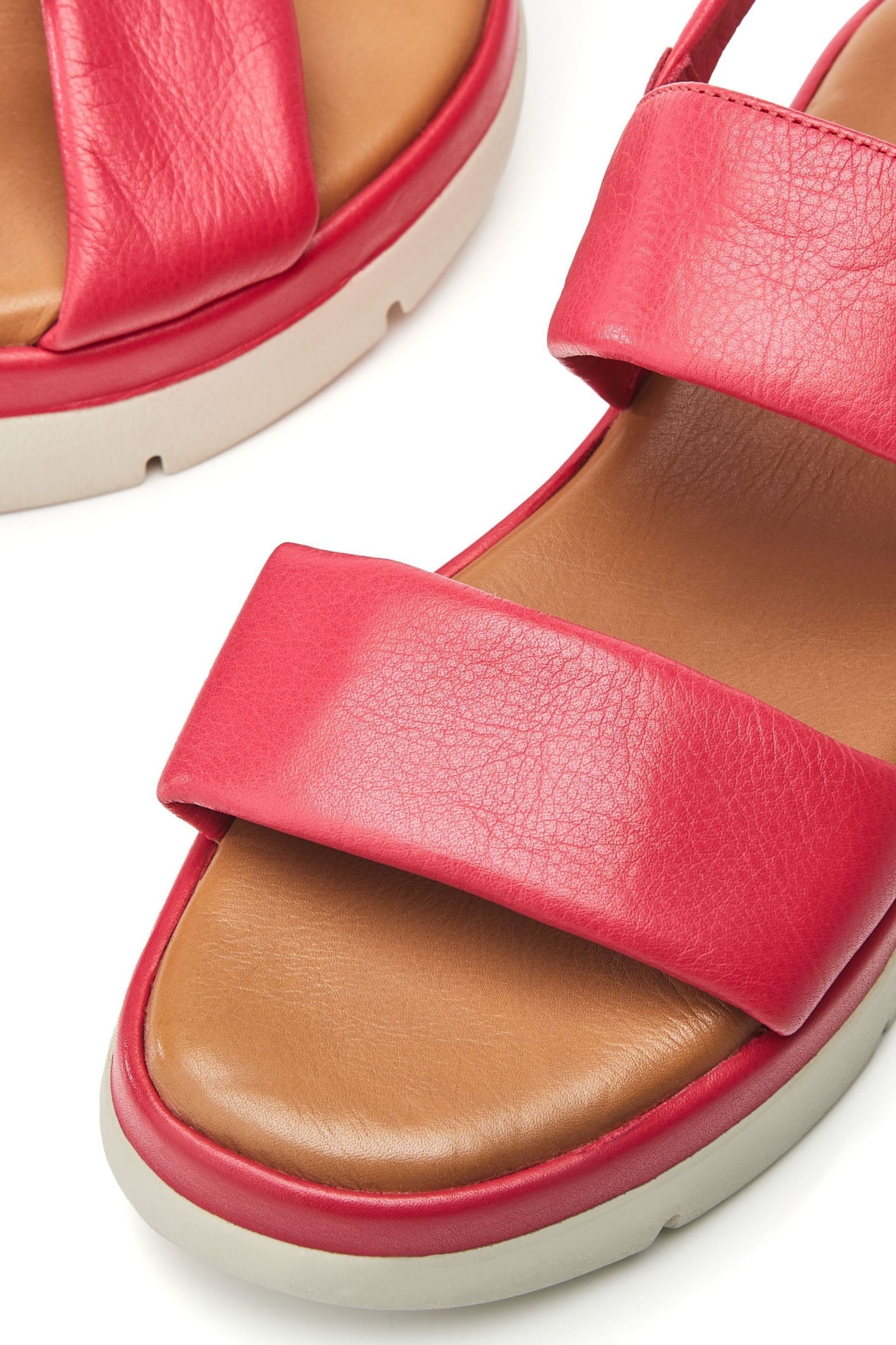 Moda in Pelle Netty Two Part Platform Leather Sandal - Image 4 of 4