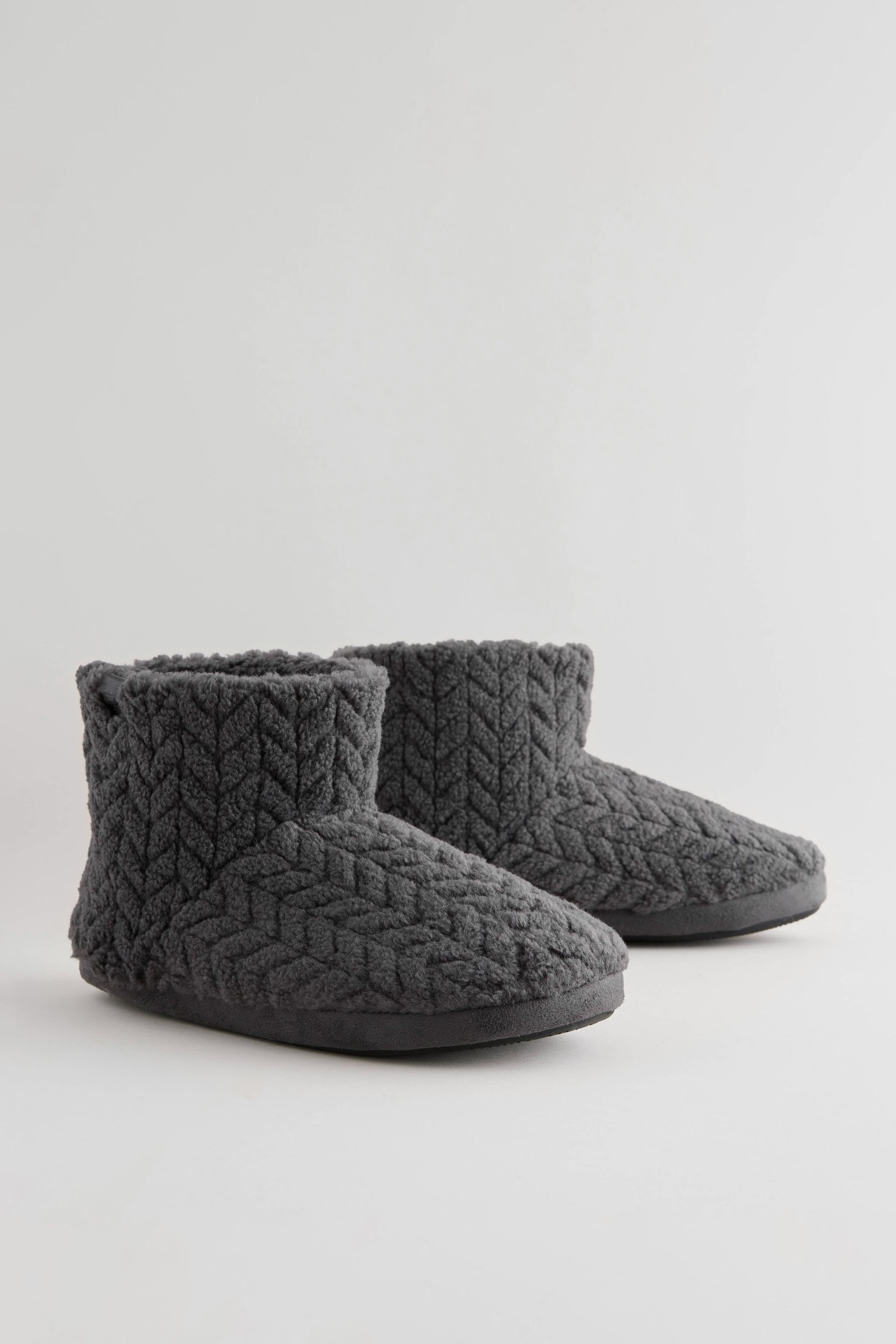 Buy Grey Boot Slippers from Next Latvia