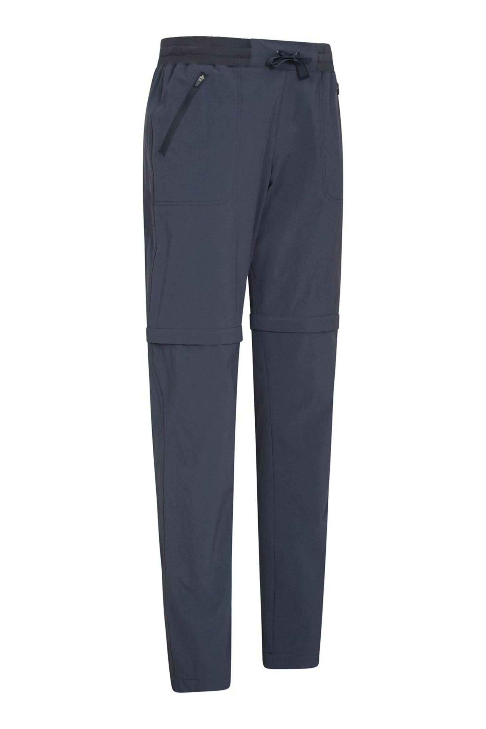 Mountain Warehouse Blue Explorer Womens Zip-Off Convertible Walking Trousers - Image 3 of 4