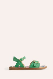 Boden Green Leather Buckle Sandals - Image 2 of 4