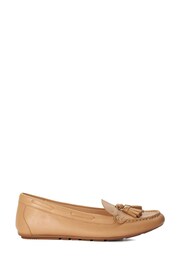 Dune London Brown Tassel Gilliee Driver Shoes - Image 1 of 2