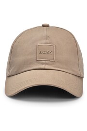 BOSS Brown Cotton-Twill Cap With Tonal Logo Patch - Image 4 of 5