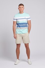 U.S. Polo Assn. Mens Blue Classic Fit Colourblock T-Shirt - Image 4 of 4