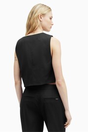 AllSaints Black Nellie Waistcoat - Image 5 of 6