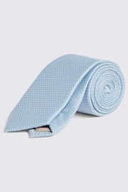 MOSS Blue Textured Tie - Image 1 of 4