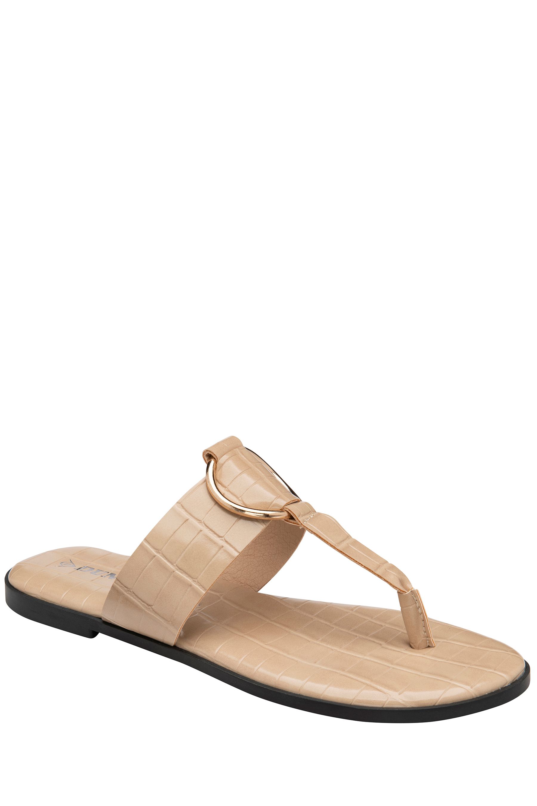 Dunlop silver toe post sandals shop