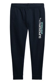 Superdry Blue Sportswear Logo Tapered Joggers - Image 6 of 6