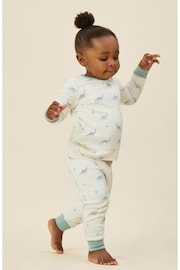 MORI Cream Organic Cotton & Bamboo Long Sleeve Pyjamas - Image 3 of 7