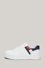 Tommy Hilfiger Flag Low Cut Lace-up White Sneakers - Image 5 of 5