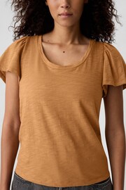 Gap Brown ForeverSoft Slub Short Sleeve T-Shirt - Image 4 of 5