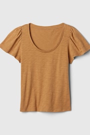 Gap Brown ForeverSoft Slub Short Sleeve T-Shirt - Image 5 of 5