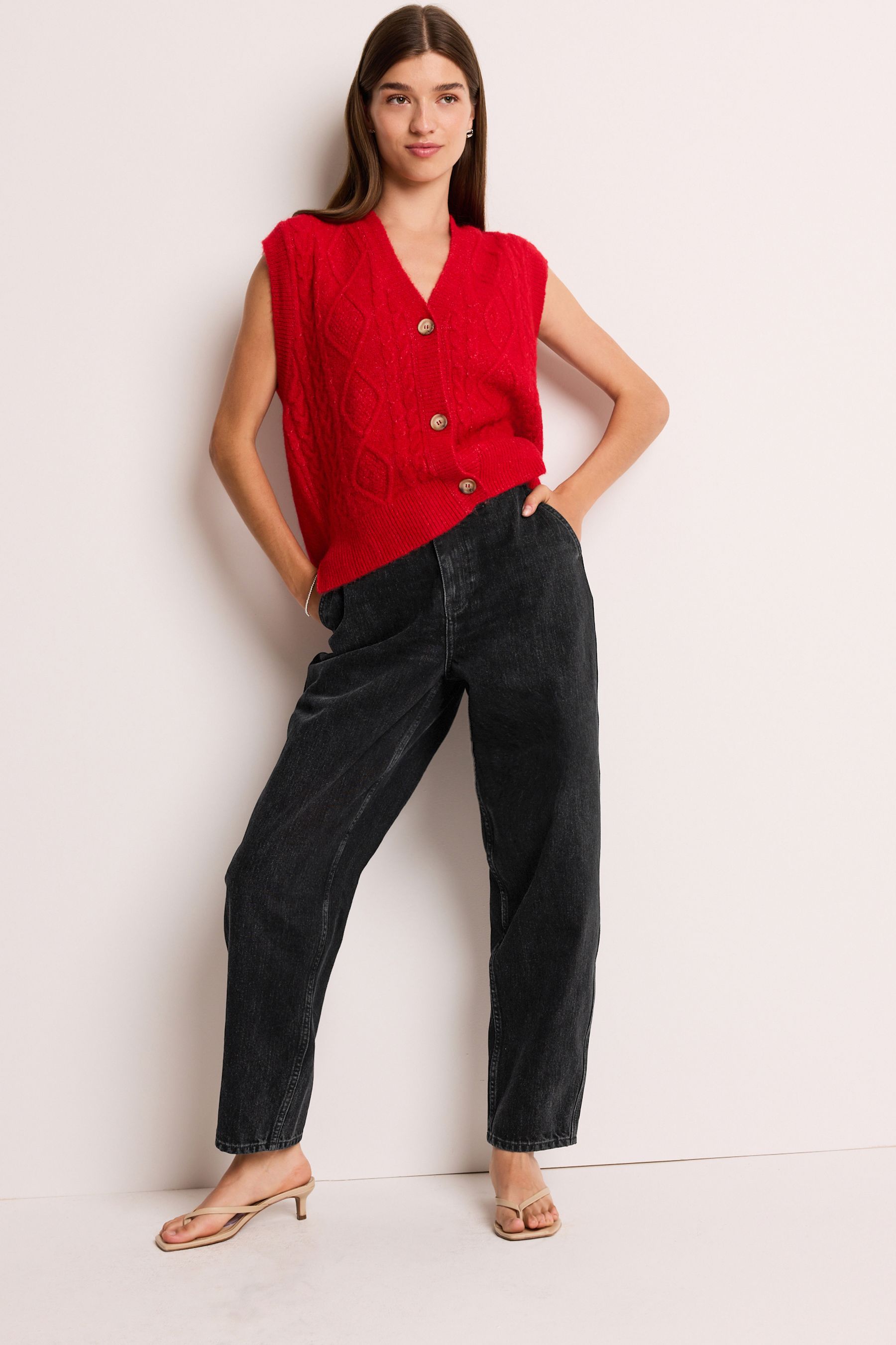 100 Cotton Balloon Barrel Jeans
