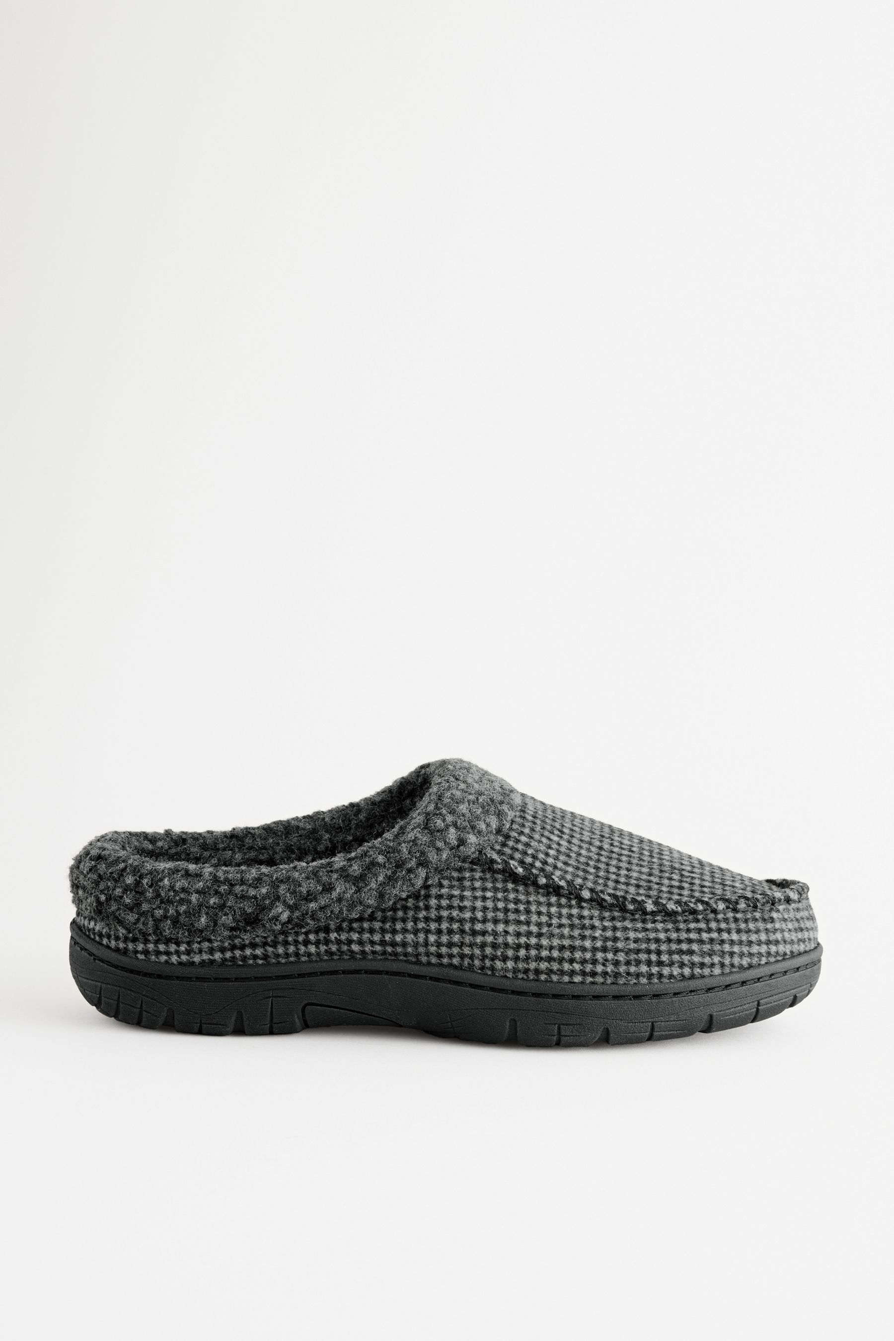 Next grey mule slippers cheap