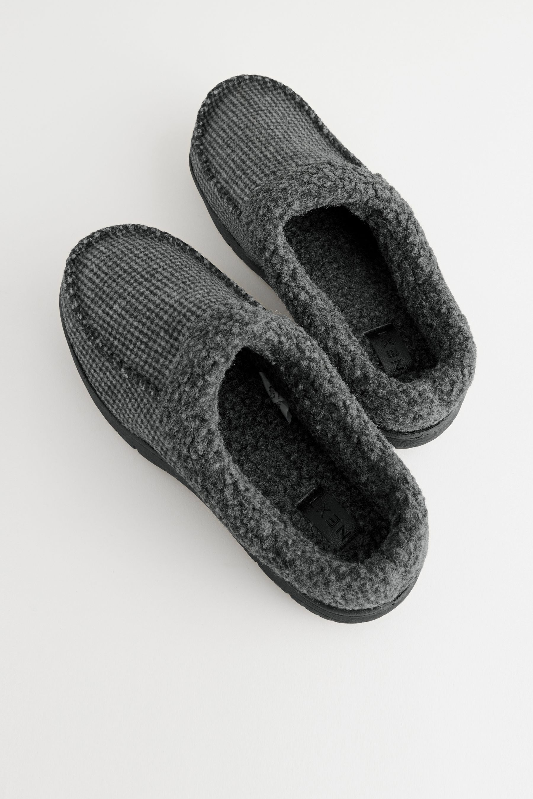 Buy Grey Apron Mule Slippers from the Next UK online shop
