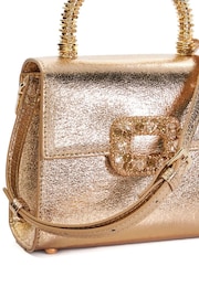 Dune London Gold Bolenna Brooch Trim Bag - Image 6 of 6