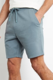 Threadbare Dark Grey Basic Fleece Shorts - Image 4 of 4