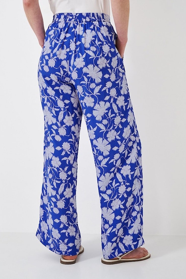 Crew Clothing Wide Leg Print Trousers - Image 2 of 4