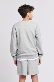 Lee Grey Lee Boys 100% Cotton Badge Sweatshirt - Image 2 of 5