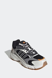 adidas Black/White Crazychaos Grand Court Trainers - Image 3 of 9