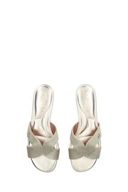 Carvela Chrome Gala Mule Jewel Sandals - Image 5 of 5