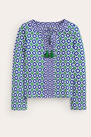 Boden Green Louisa Crew Neck Linen T-Shirt - Image 5 of 5