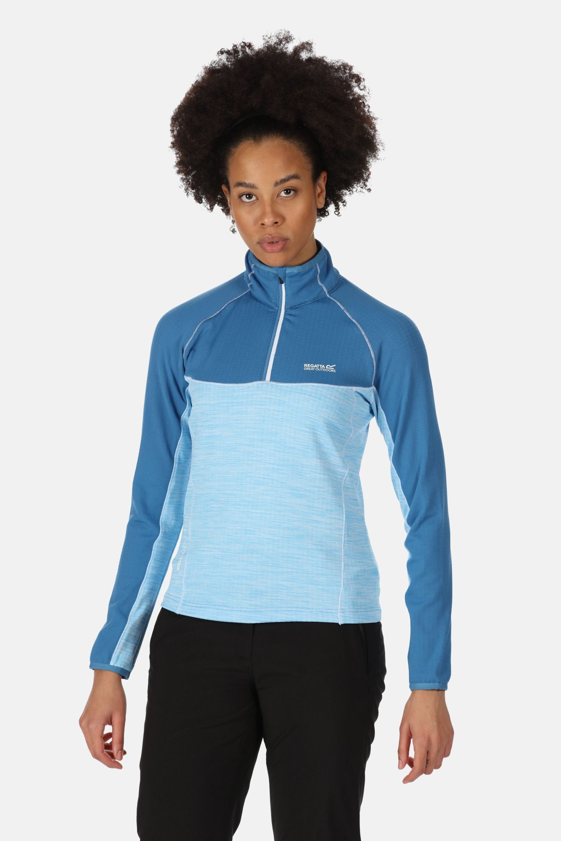 Buy Regatta Blue Hepley Lightweight Half Zip Fleece from Next Luxembourg