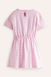 Boden Pink Ice Cream Tie Waist Applique Dress - Image 2 of 3