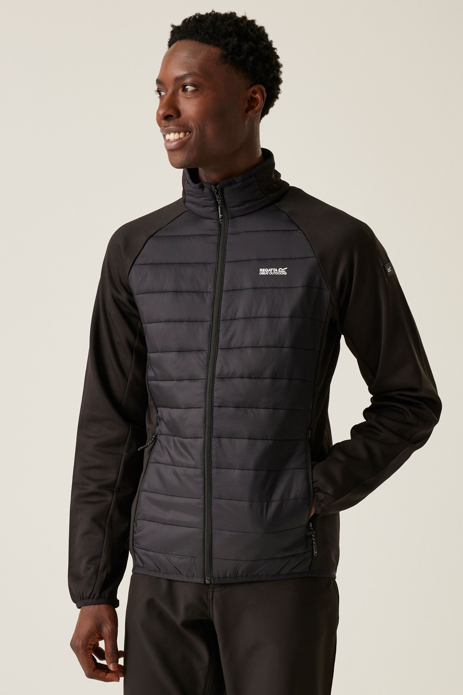 Regatta Black Clumber IV Hybrid Jacket - Image 1 of 6