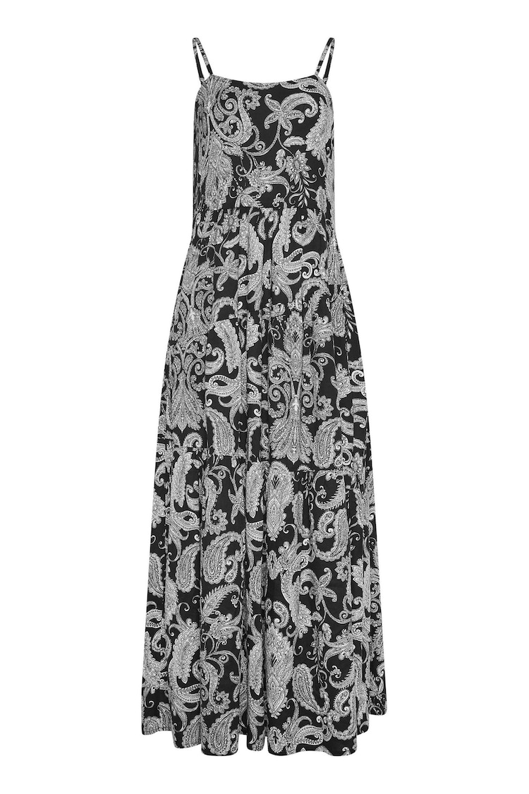 Long Tall Sally Black Paisley Print Strappy Maxi Dress - Image 5 of 5