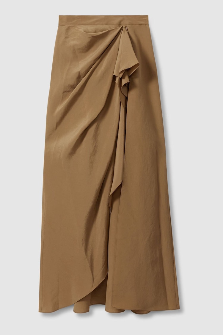 Reiss Amara Drape Front Maxi Skirt - Image 2 of 6