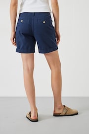 Hush Blue Long Chino Firat Shorts - Image 4 of 4