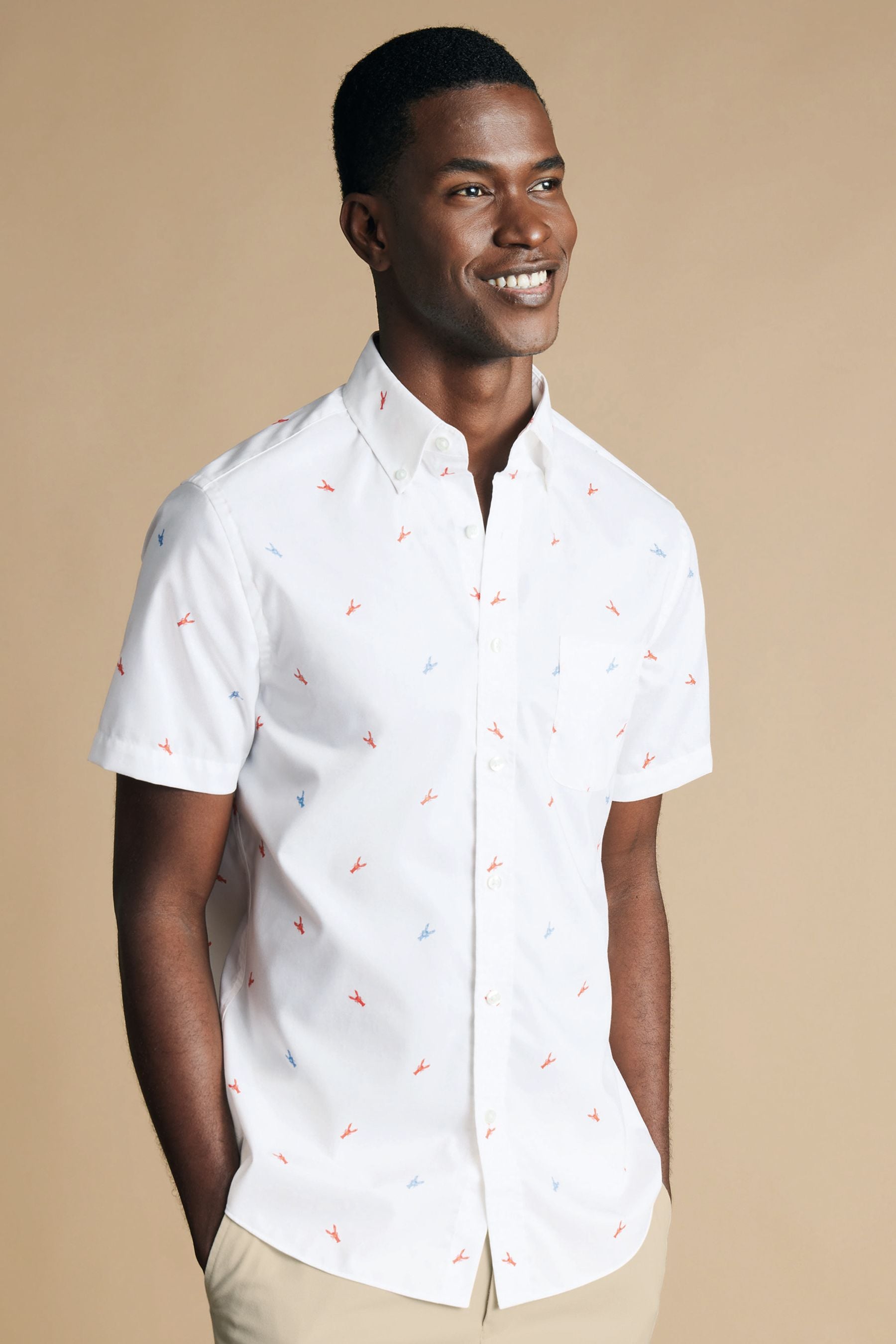 Lobster print shirt hot sale