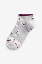 Black/White Sheep Trainer Socks 5 Pack - Image 3 of 6