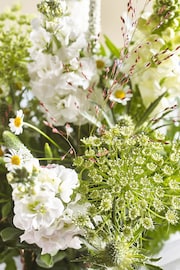 White Stocks and Antirrhinum Fresh Flower Bouquet in Gift Bag - Image 2 of 4