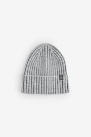 Black/Navy/Grey Knitted Beanies 3 Pack (1-16yrs) - Image 2 of 5