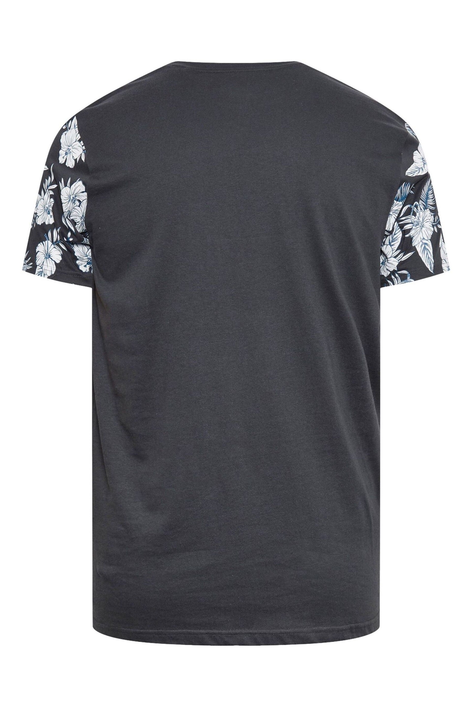 BadRhino Big & Tall Grey Border T-Shirt - Image 3 of 3