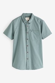 Mountain Warehouse Green Coconut Slub Texture 100% Cotton Mens Shirt - Image 1 of 1