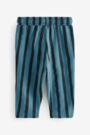 Blue/Black 100% Cotton Stripe Jersey Joggers (3mths-7yrs) - Image 2 of 4