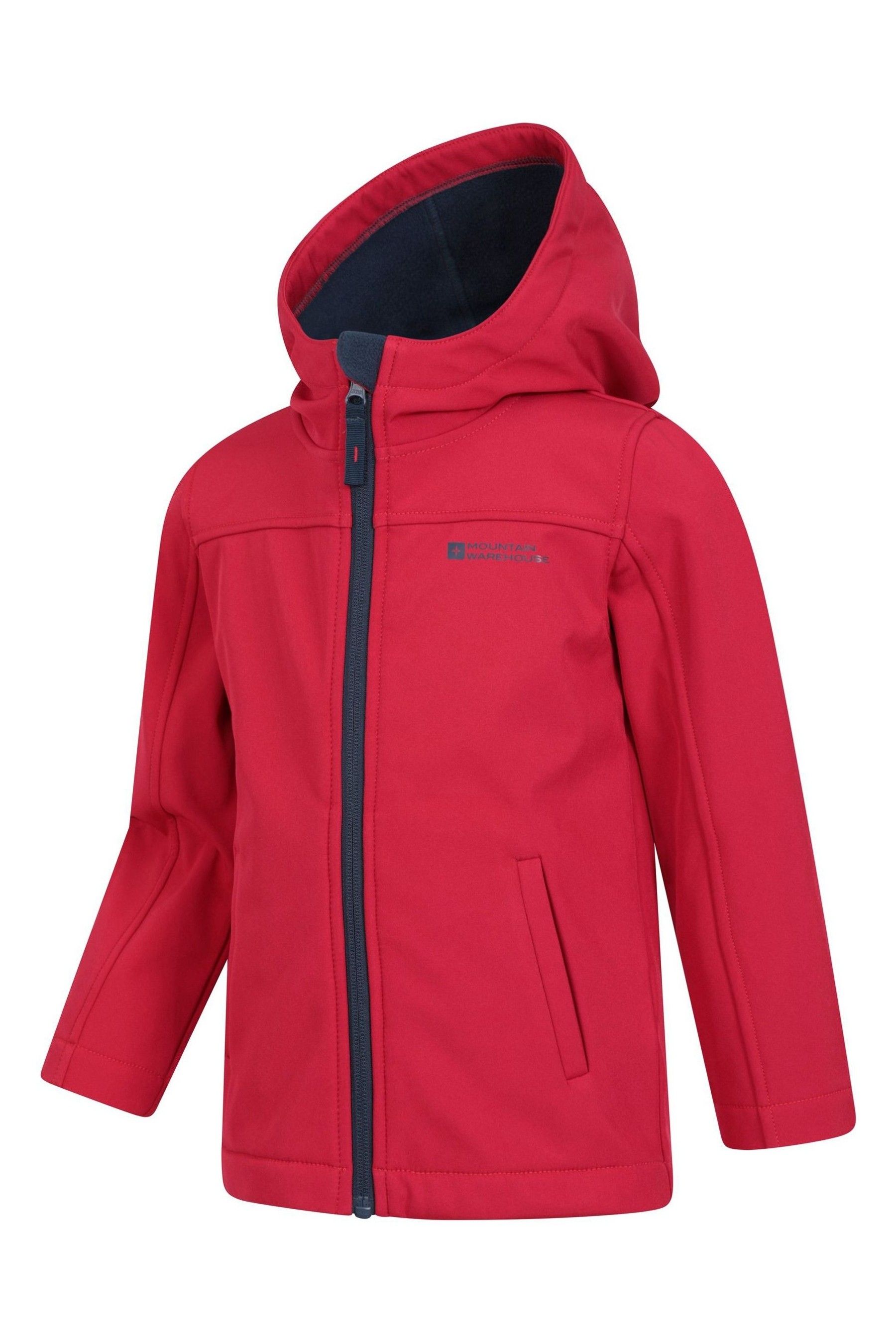 Mountain Warehouse Red Exodus Kids Water Resistant Softshell Jacket
