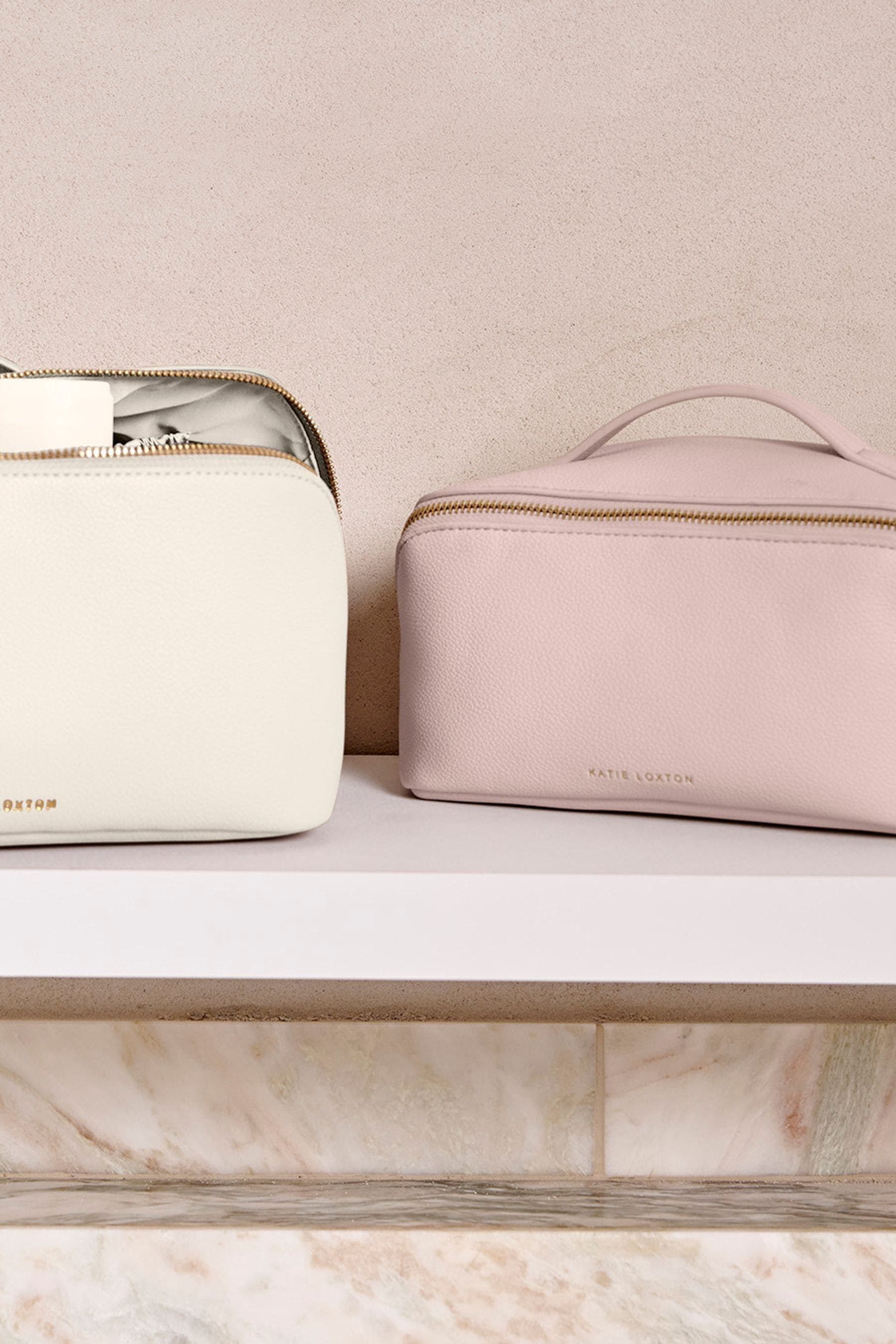 Buy Katie Loxton Pink Medium Make Up Wash Bag from Next Malta