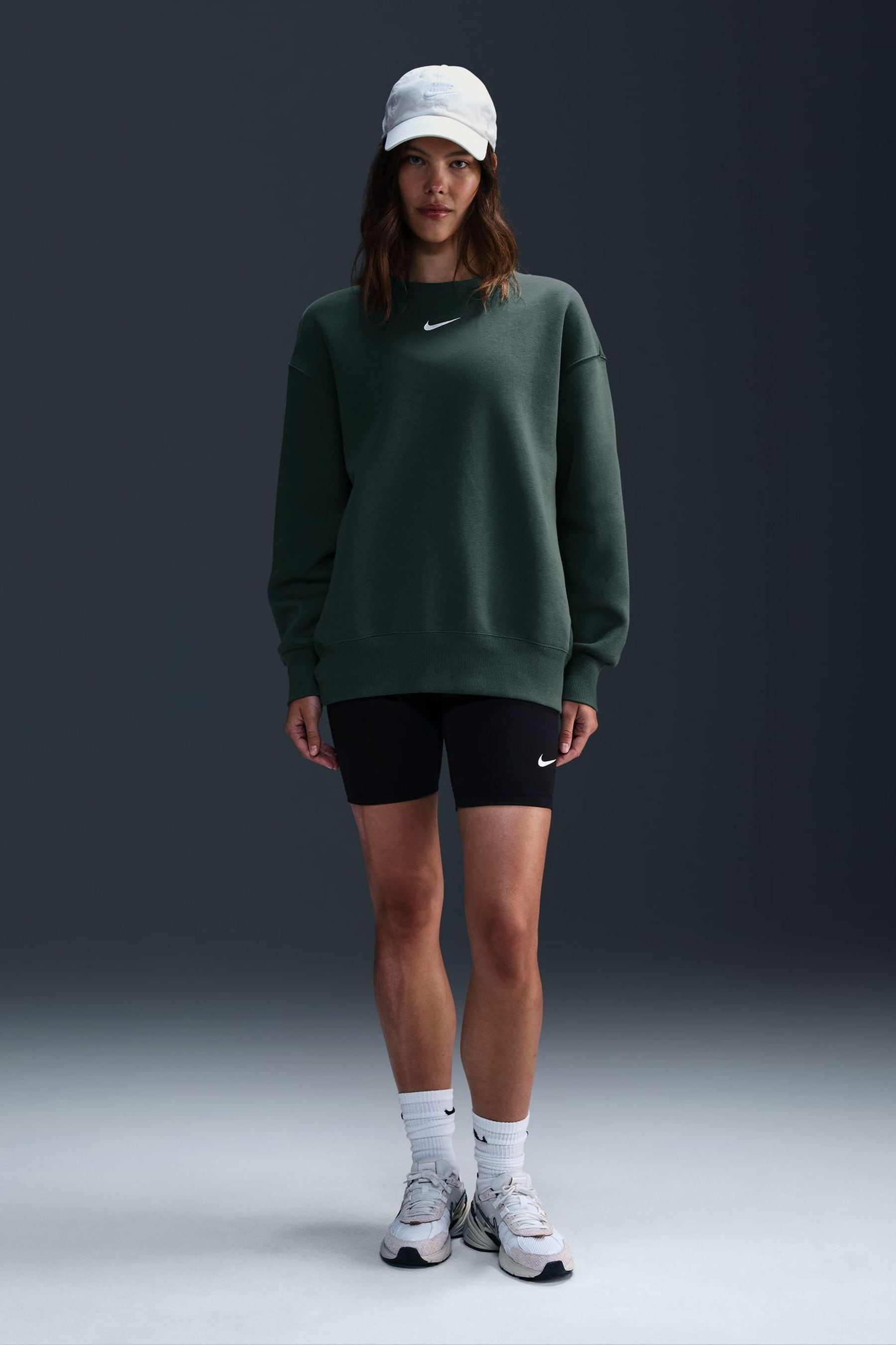 Dark green crew neck sweatshirt best sale