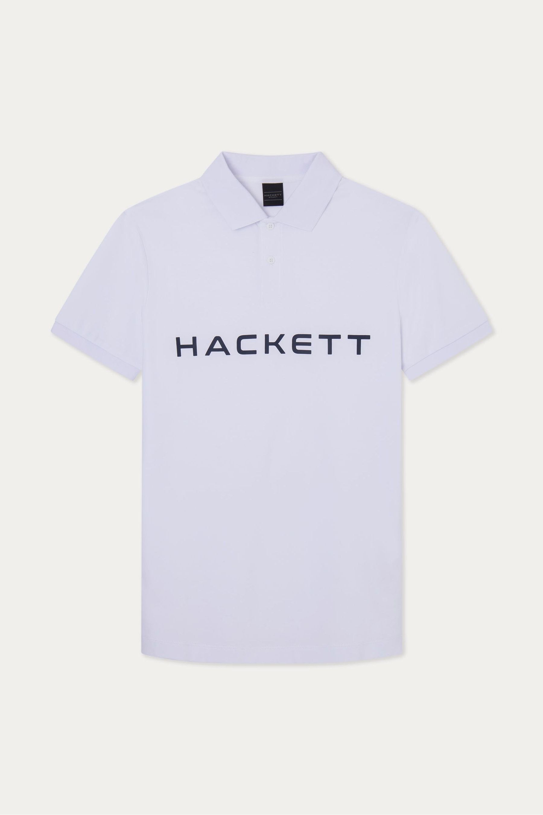 Buy Hackett London Men Short Sleeve 100 Cotton White Polo Shirt from Next Canada