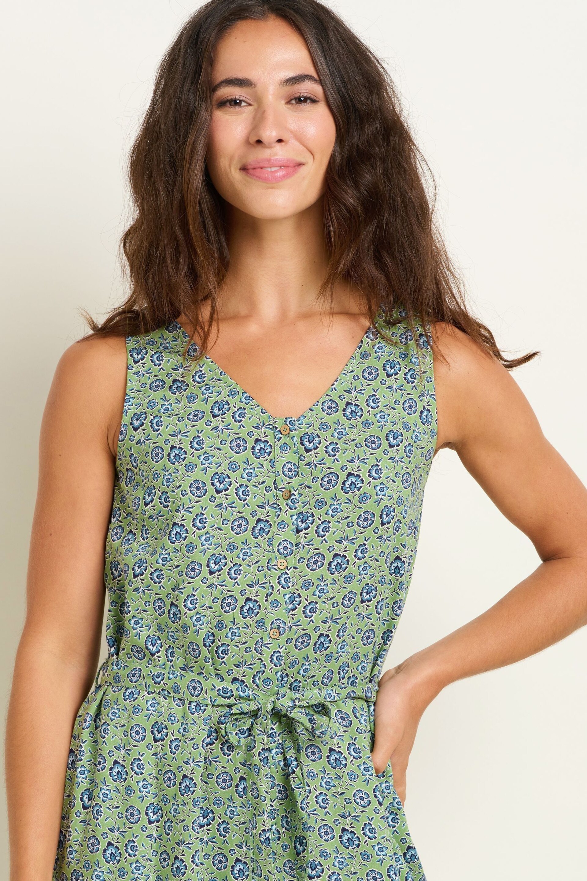 Brakeburn Green Elsie Jumpsuit - Image 3 of 5