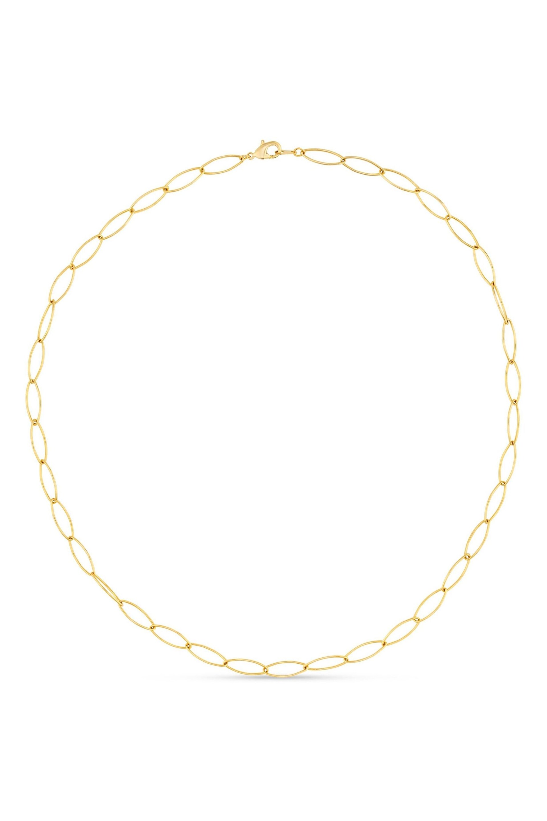 Orelia London 18k Gold Plating Oval Paperclip Fine Chain - Image 1 of 2