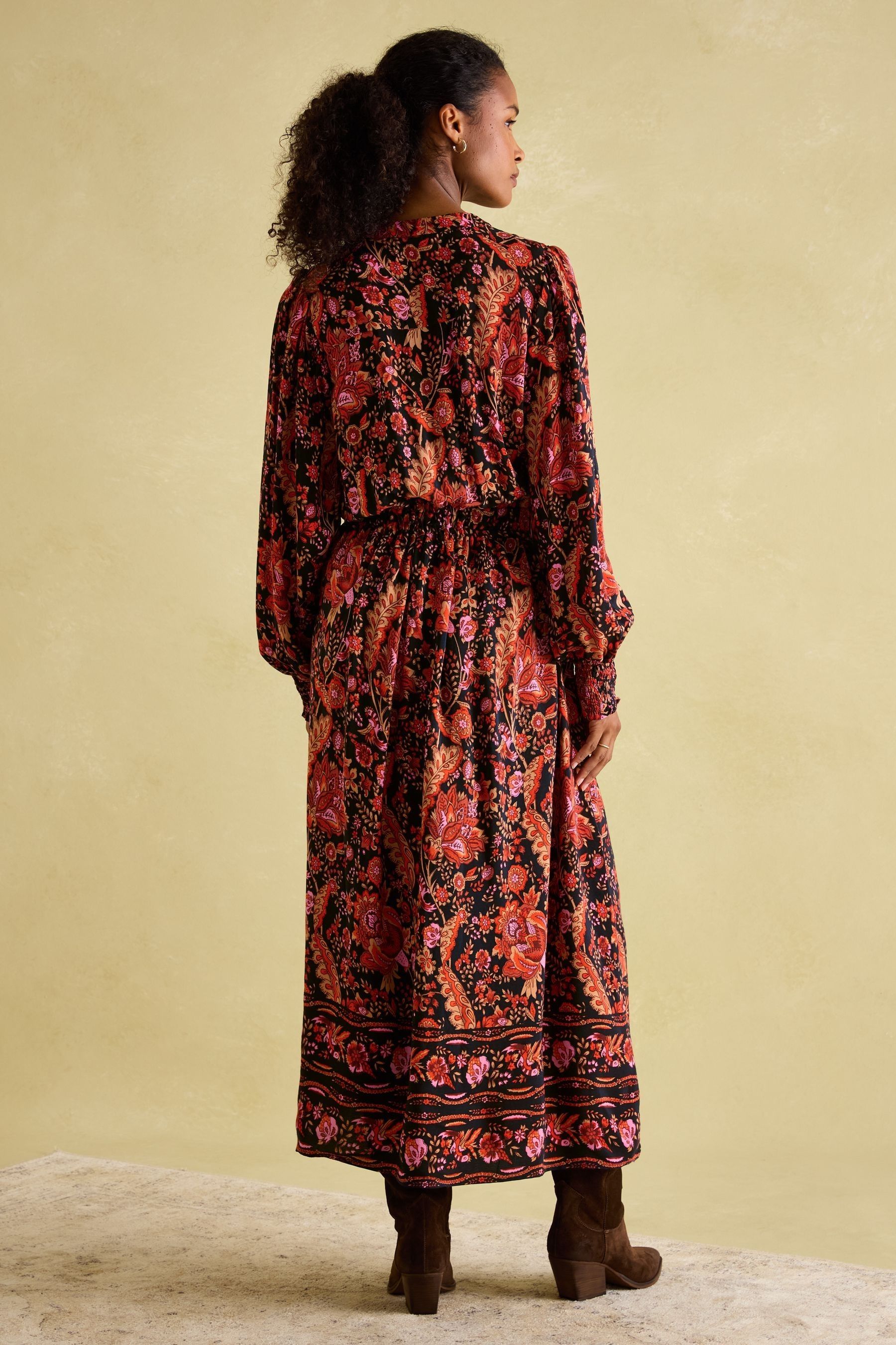 Buy Joules Elena Navy Floral Button Down Maxi Dress from the Next UK online shop