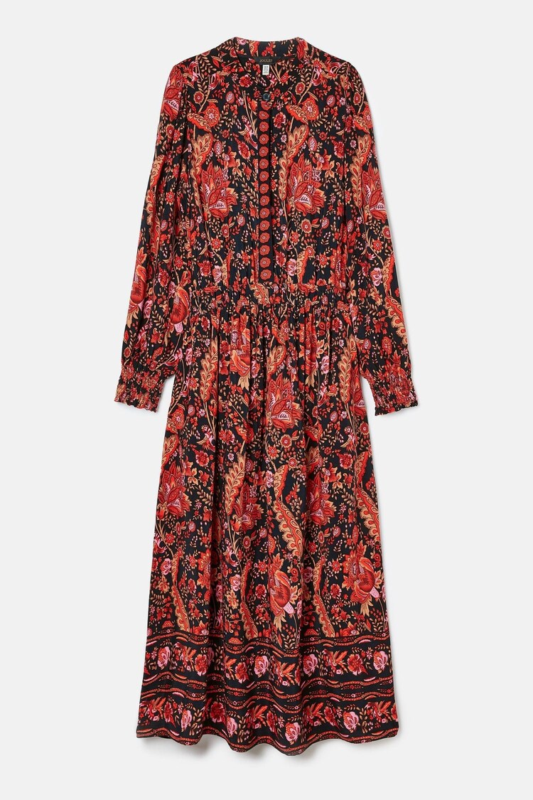 Buy Joules Elena Navy Floral Button Down Maxi Dress from Next Canada